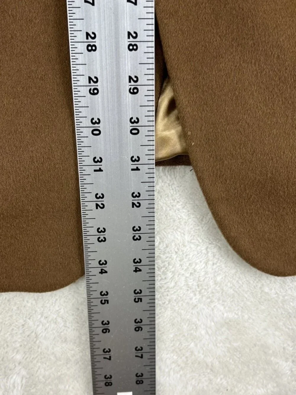 Haspel Blazer Mens 46R Brown 100 Cashmere Sport Coat Jacket-Wear On Sleeve(Flaw)